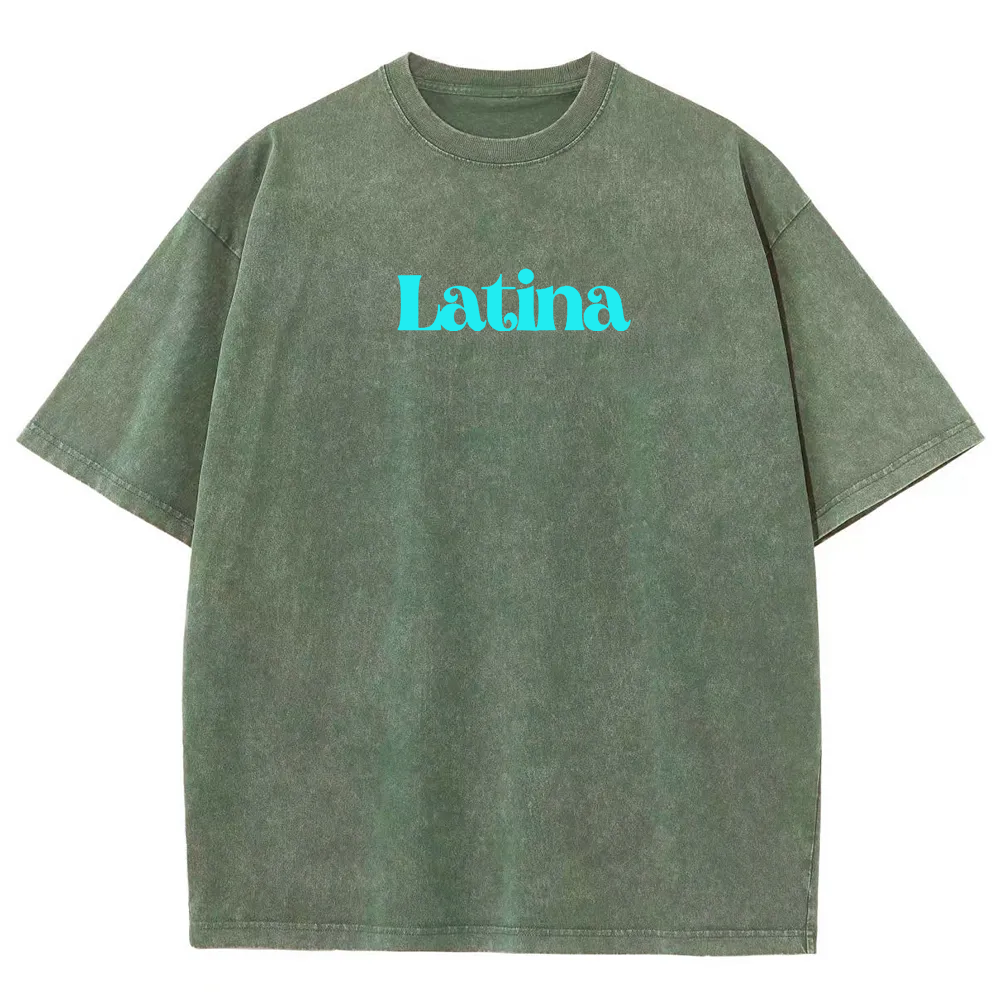Latina Unisex Fit  Washed T-Shirt