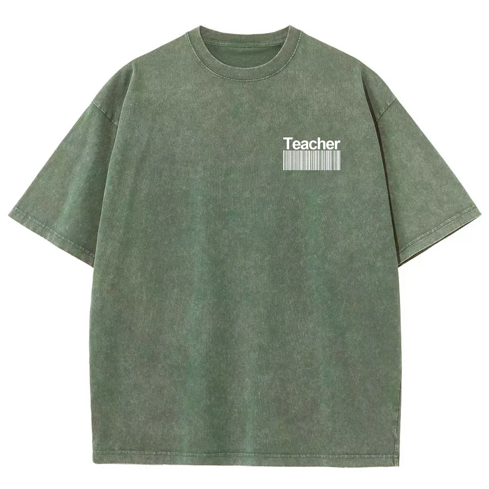 Teacher Unisex Fit Washed T-Shirt