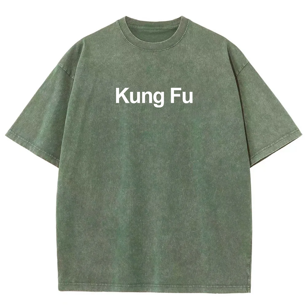 ThinKung Fu Unisex Fit Washed T-Shirt