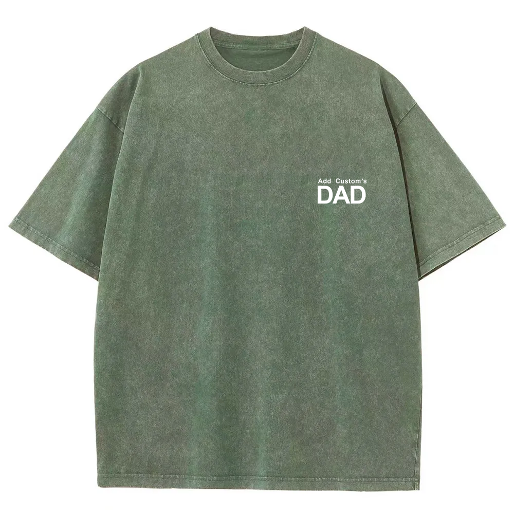 DAD Custom Unisex Fit Washed T-Shirt