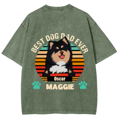 Best Dog Mom and Dad Ever - Personalized Custom Unisex T-shirt