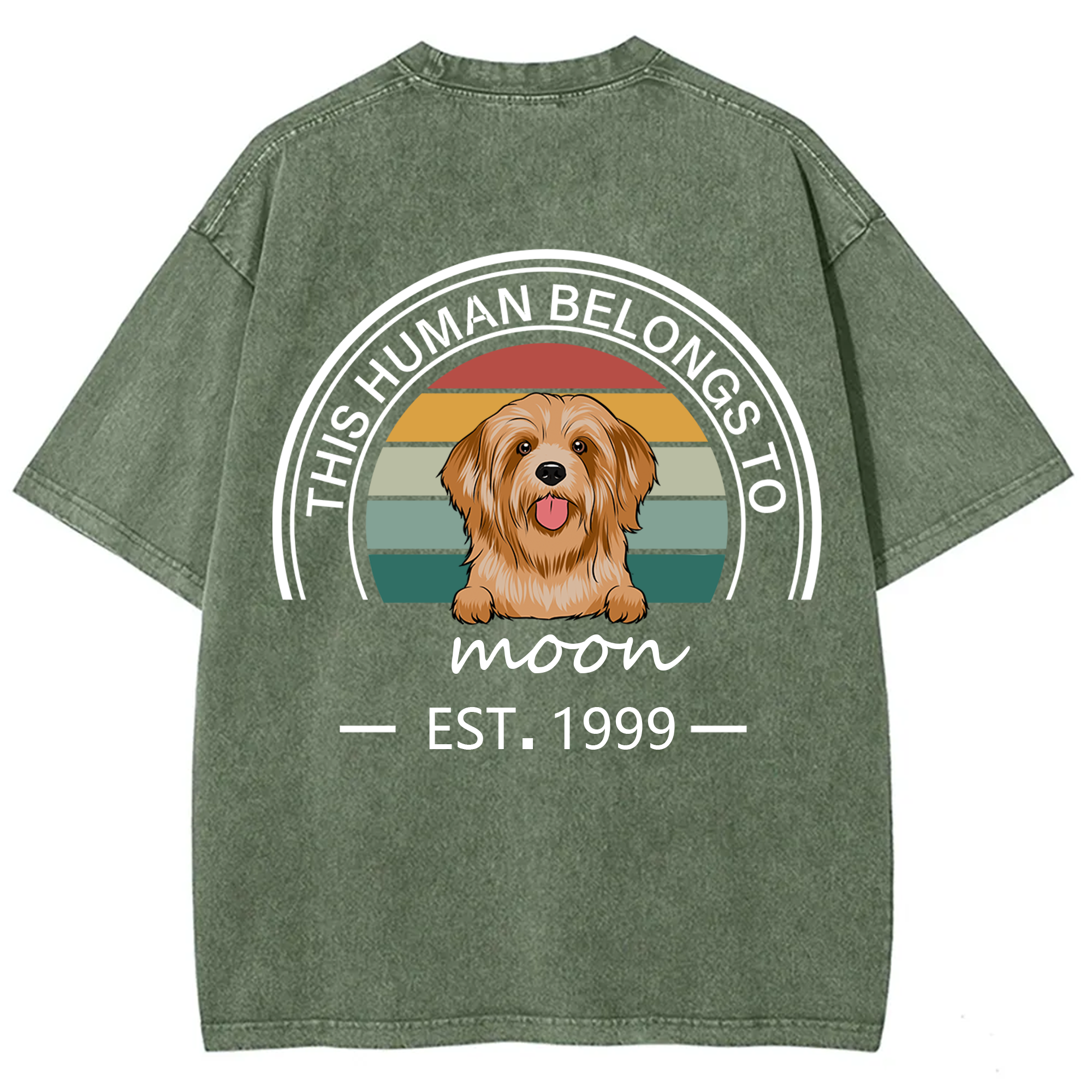 This Human Belongs To - Personalized Custom Unisex T-shirt