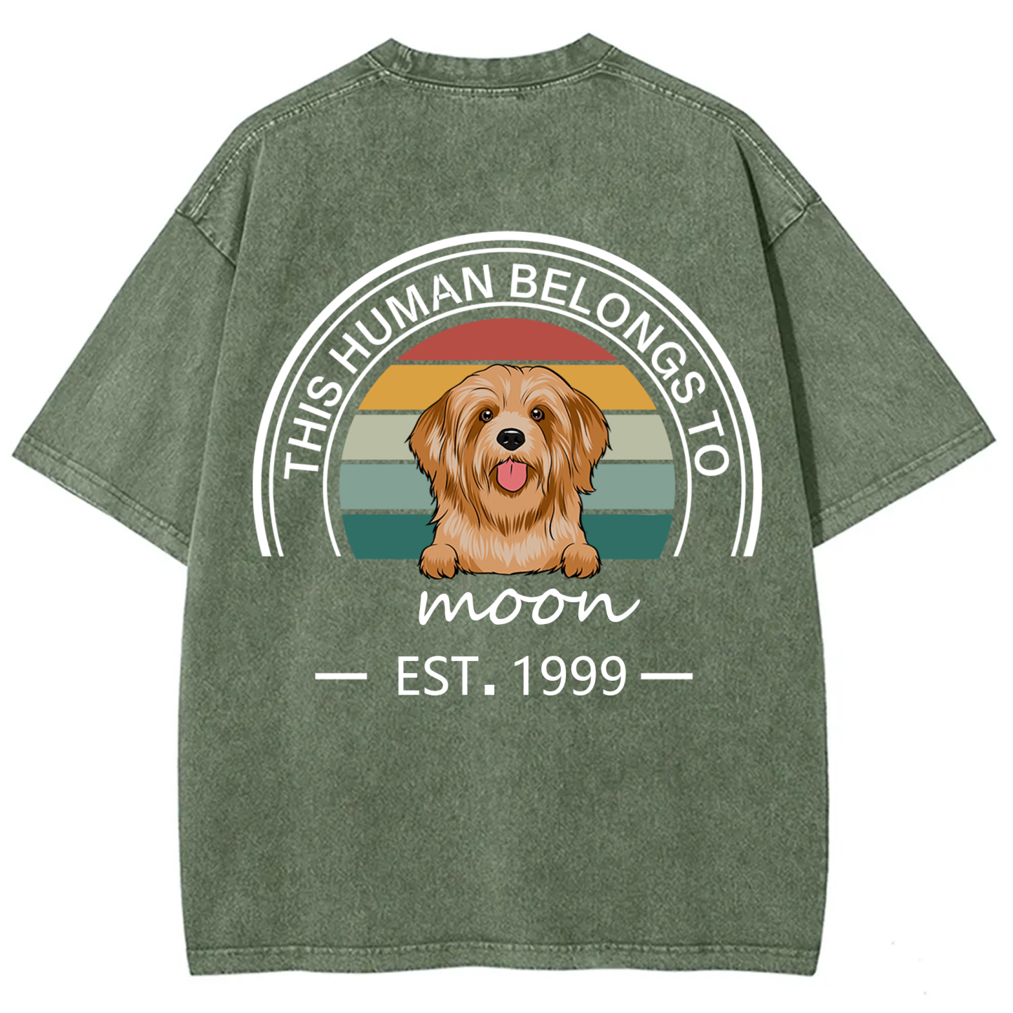 This Human Belongs To - Personalized Custom Unisex T-shirt