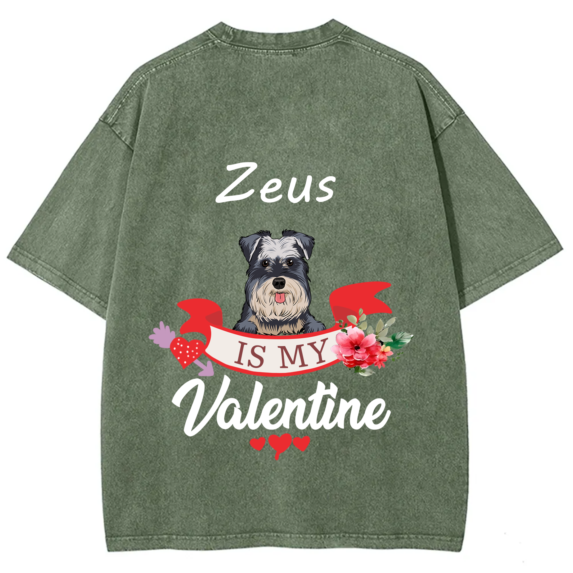 My Dog Is My Valentine Lover - Personalized Custom Unisex T-shirt