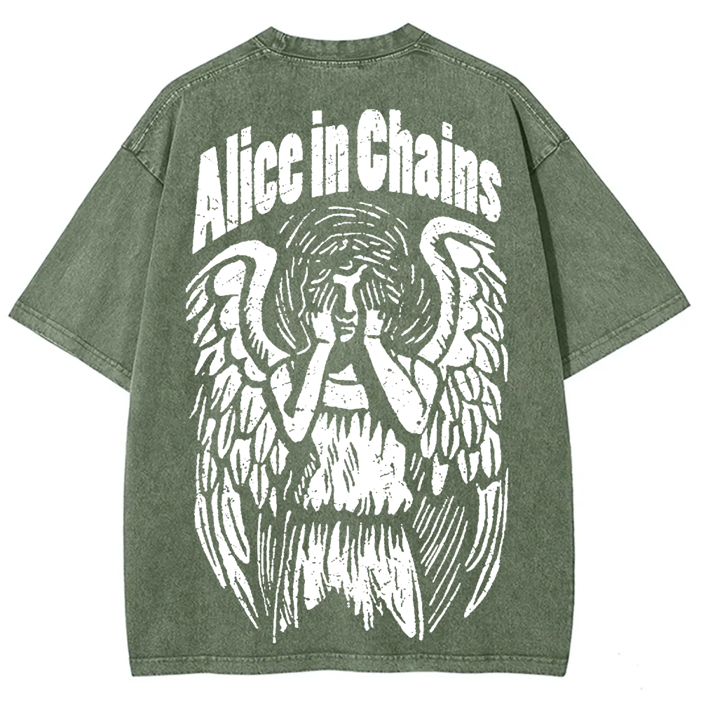 Unisex Vintage Washed Alice In Chains T-Shirt