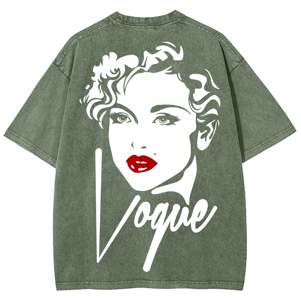  Vintage Washed Madonna Vogue Cover  T-Shirt