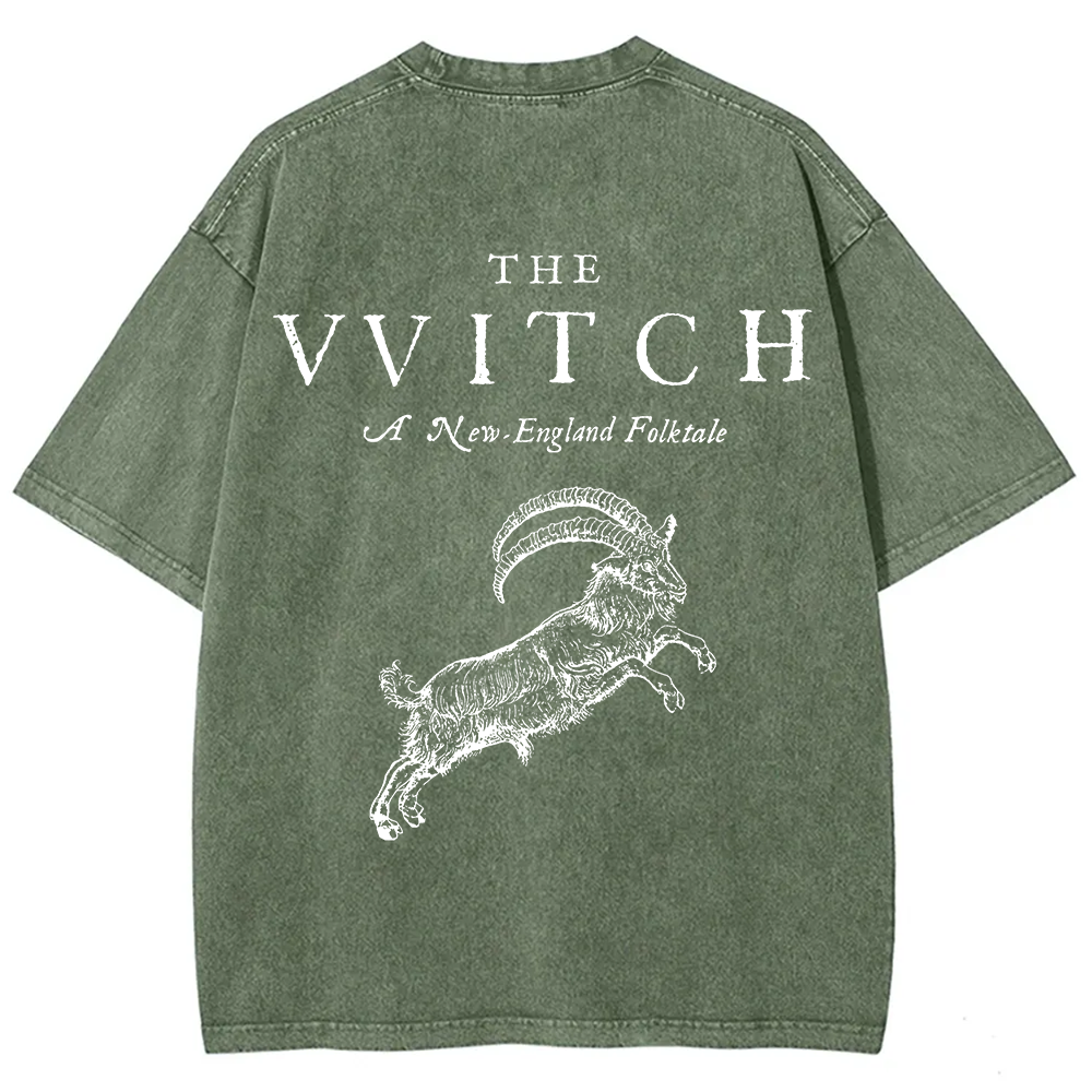 Unisex Vintage Washed The Witch  T-shirt