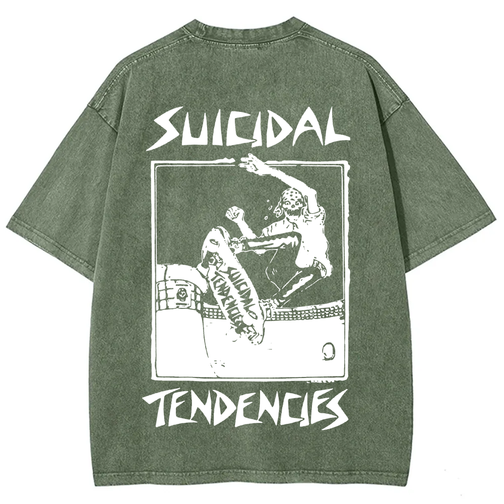 Suicidal Tendencies Band Vintage Washed  T-Shirt