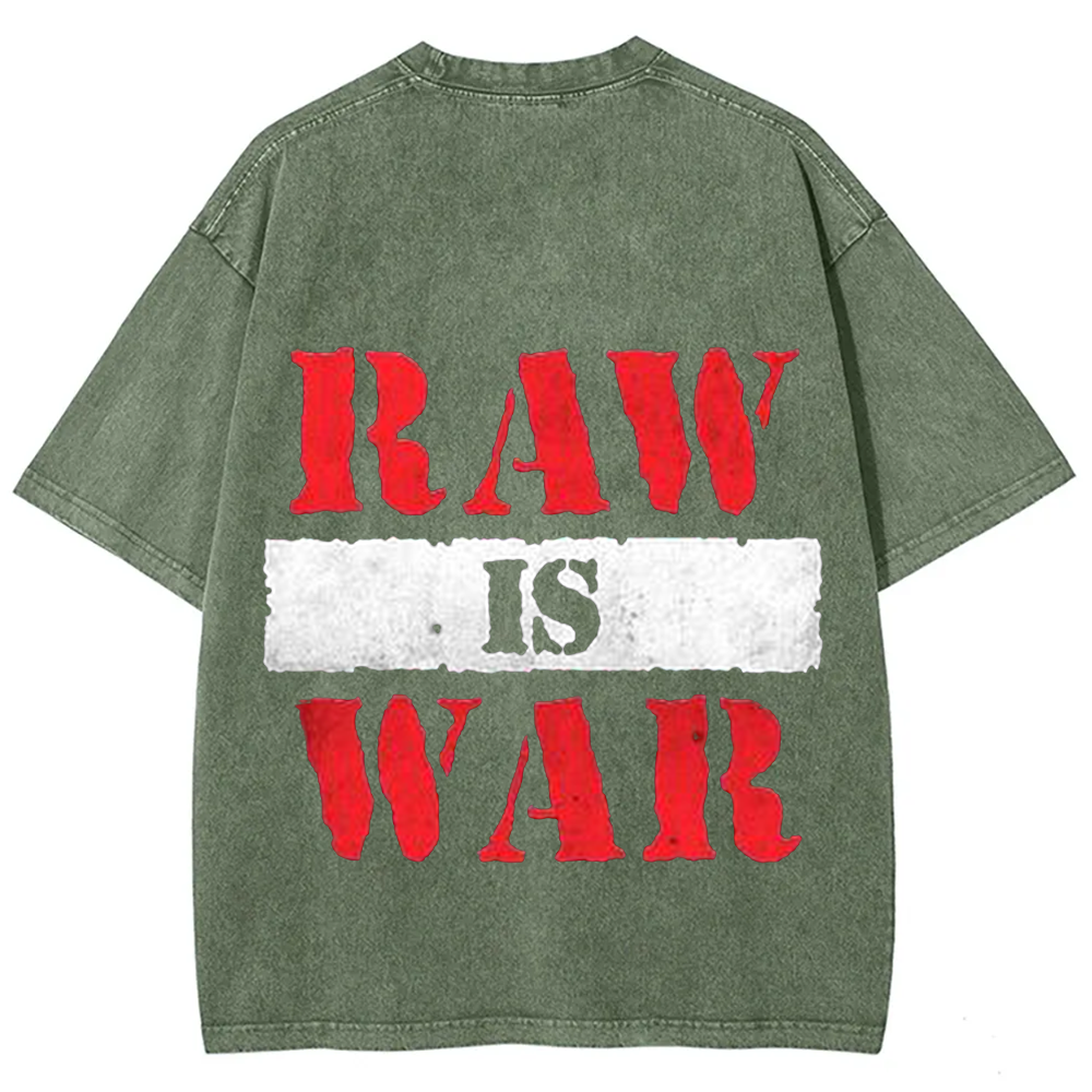 Wrestling WWE Raw Vintage Washed T-Shirt