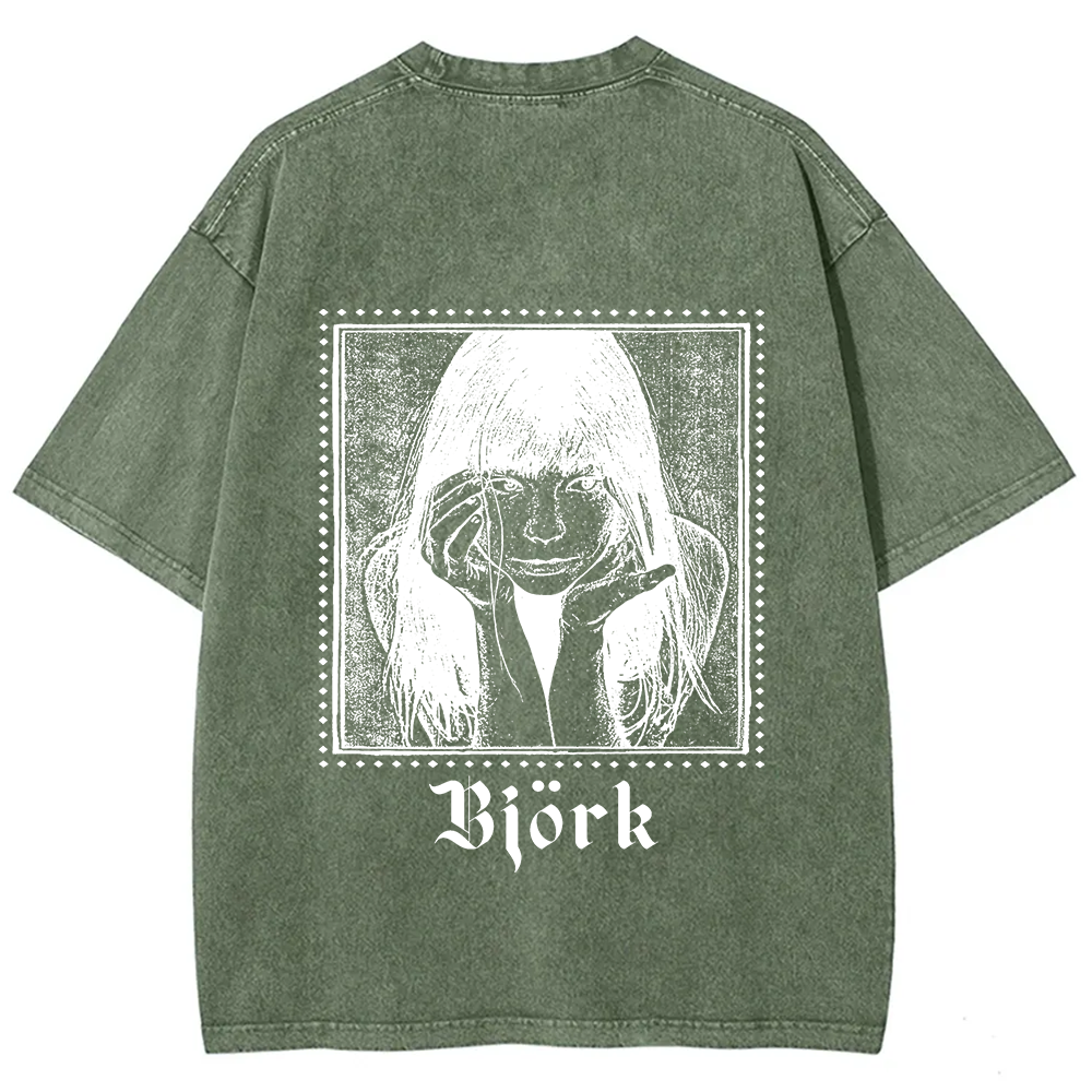 Björk Singer Vintage Washed T-Shirt