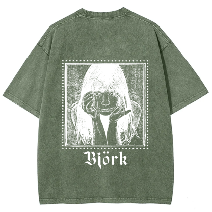 Björk Singer Vintage Washed T-Shirt