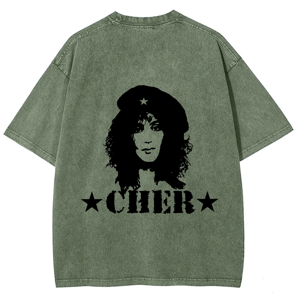 Cher Singer Vintage Washed T-Shirt