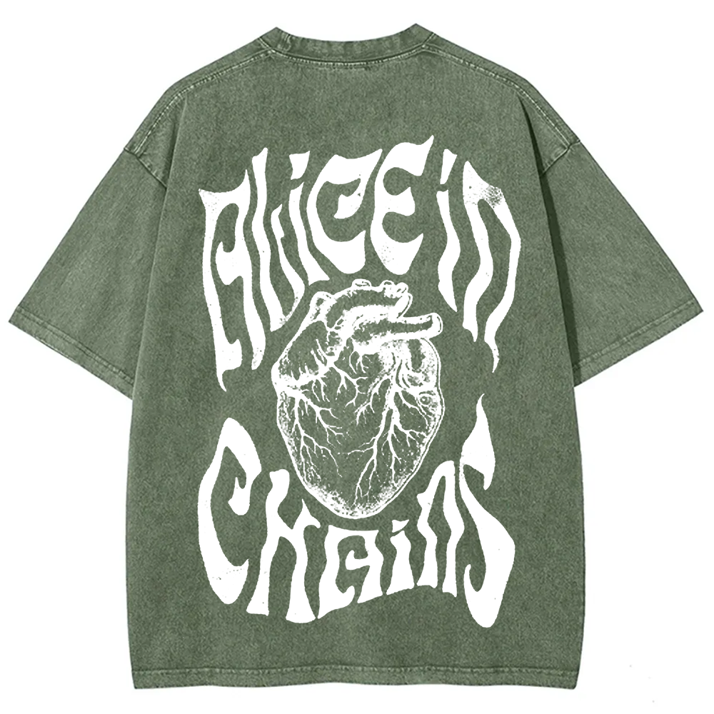 Unisex Vintage Washed Alice in Chains T-Shirt