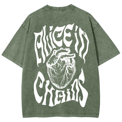 Unisex Vintage Washed Alice in Chains T-Shirt