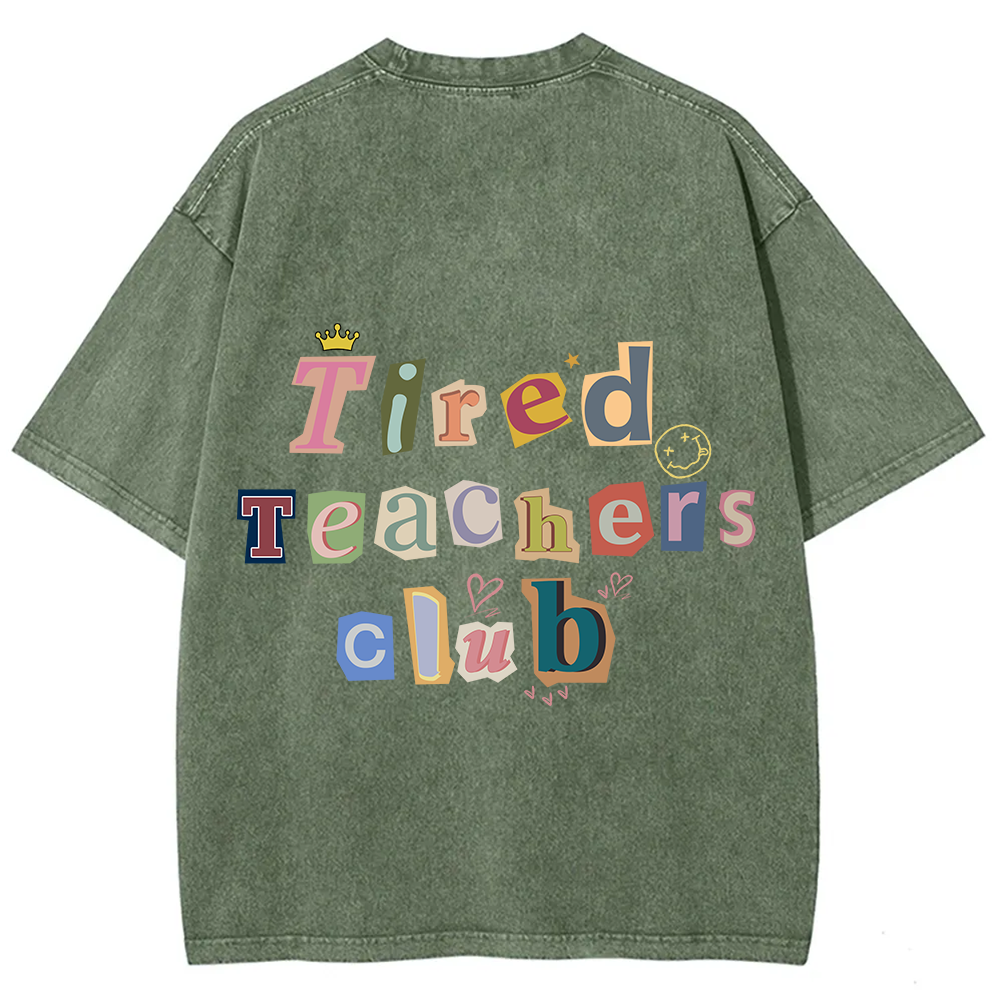 Tired Teachers Club Crop Tops?