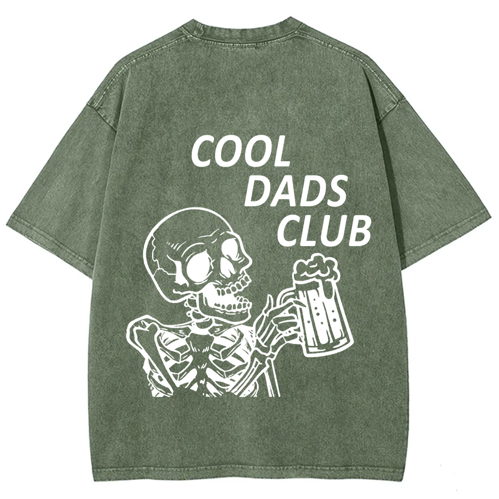 Cool Dads Club Unisex Fit Washed T-Shirt