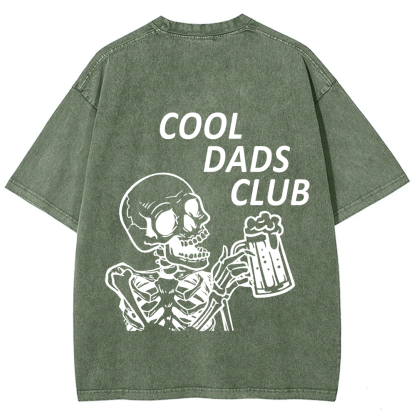 Cool Dads Club Unisex Fit Washed T-Shirt