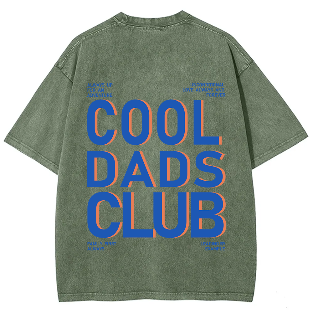 Cool Dads Club Unisex Fit Washed T-Shirt