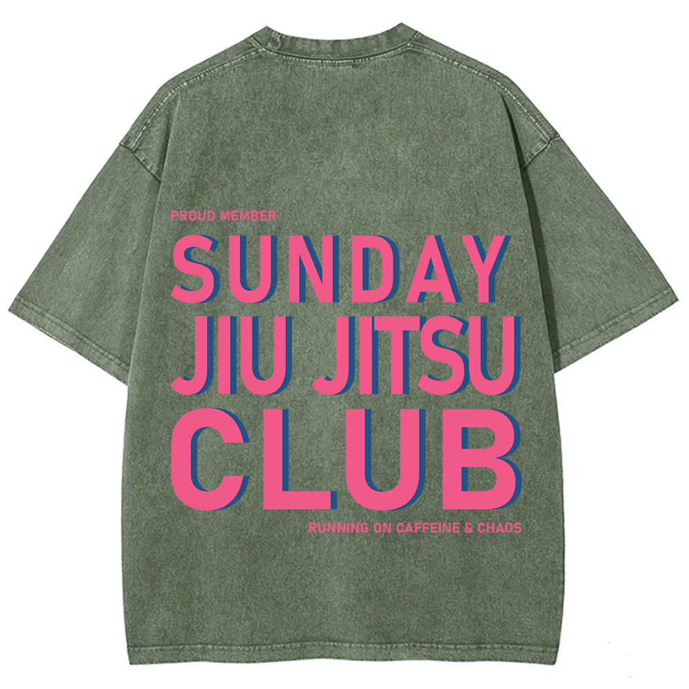 Sunday Jiu Jitsu Club Unisex Fit Washed T-Shirt