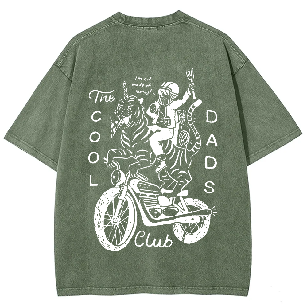 The Cool Dads Club Unisex Fit Washed T-Shirt