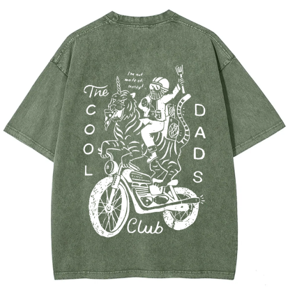 The Cool Dads Club Unisex Fit Washed T-Shirt