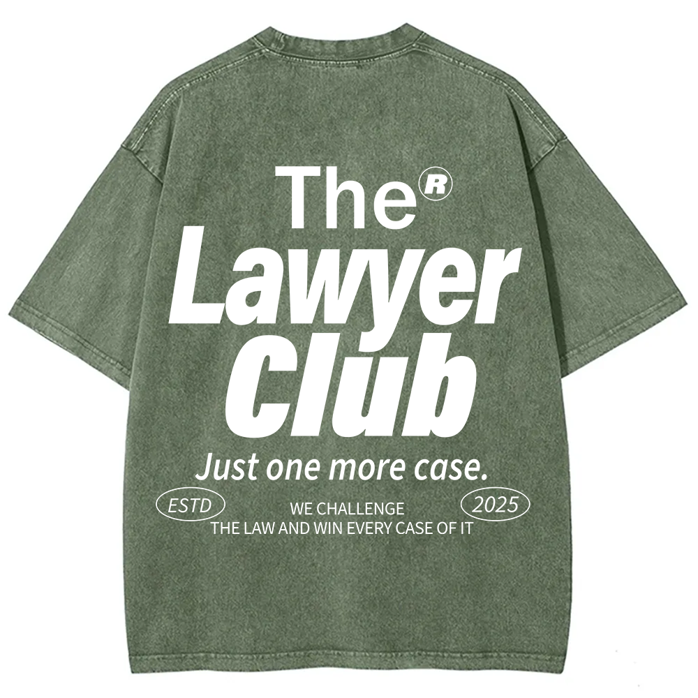 The Lawyer Club Unisex Fit Washed T-Shirt