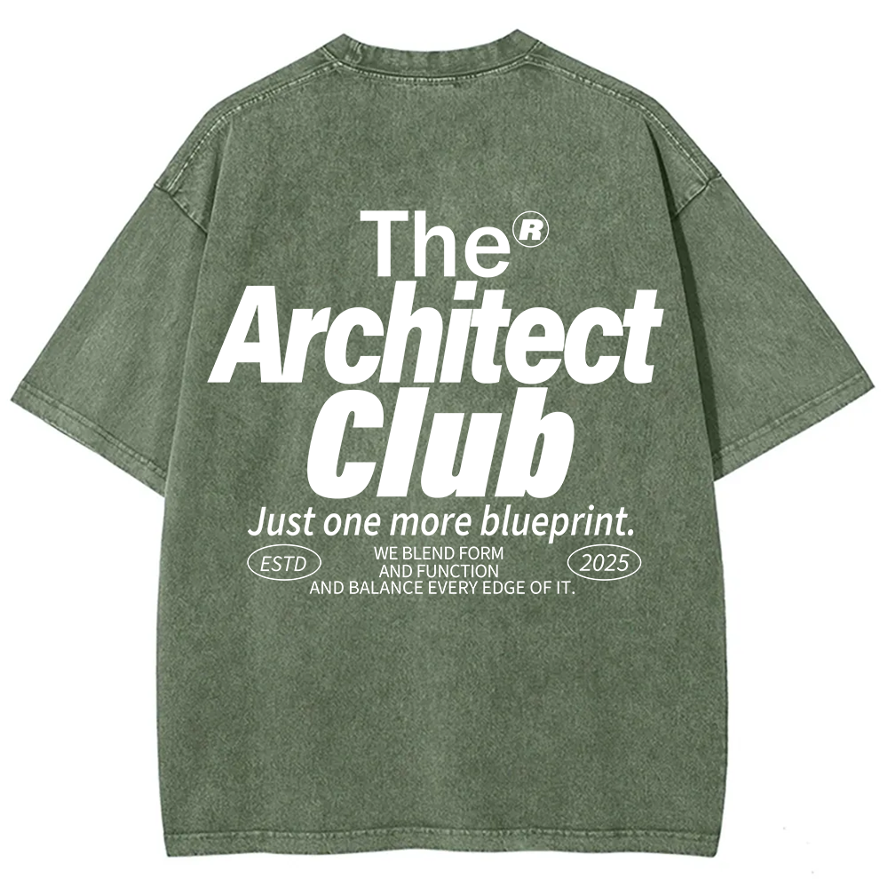 The Architect Club Unisex Fit Washed T-Shirt