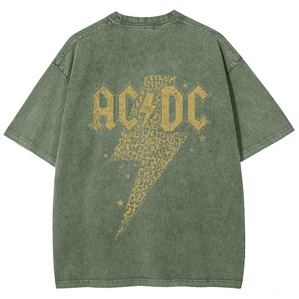 Unisex Vintage Washed ACDC t-Shirt