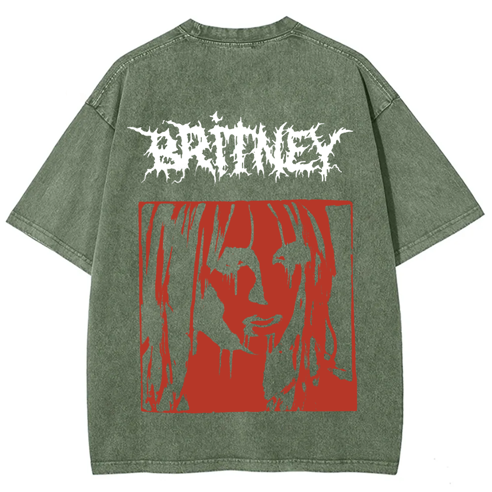 Britney Singer Washed t-Shirt