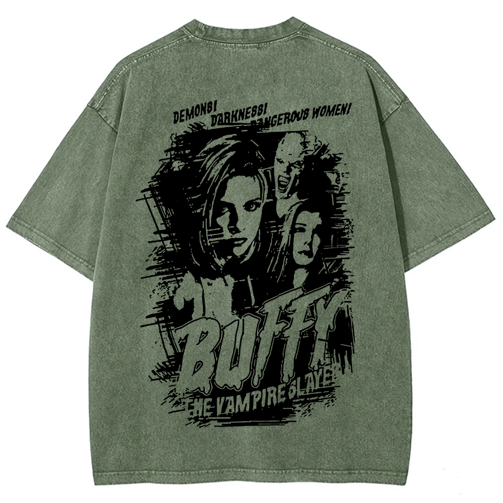 Buffy The Vampire Slayer TV Series Vintage Washed Washed t-Shirt