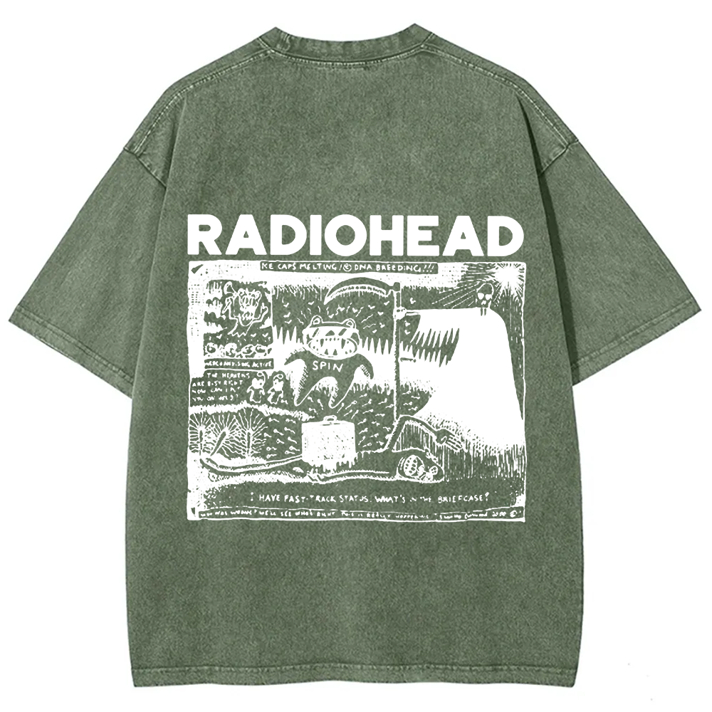 Unisex Cotton Radiohead Rock Band t-Shirt