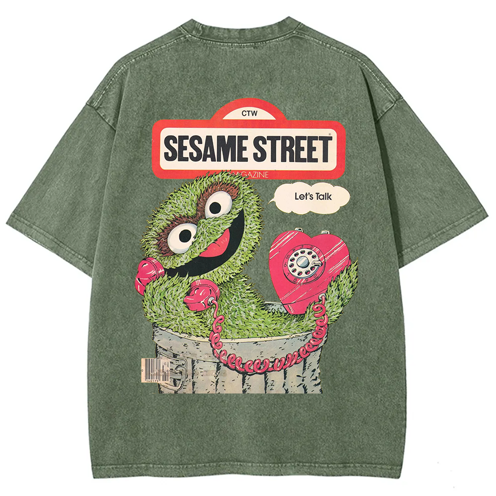 Ttalk Dirty Illustration Printed  t-Shirt