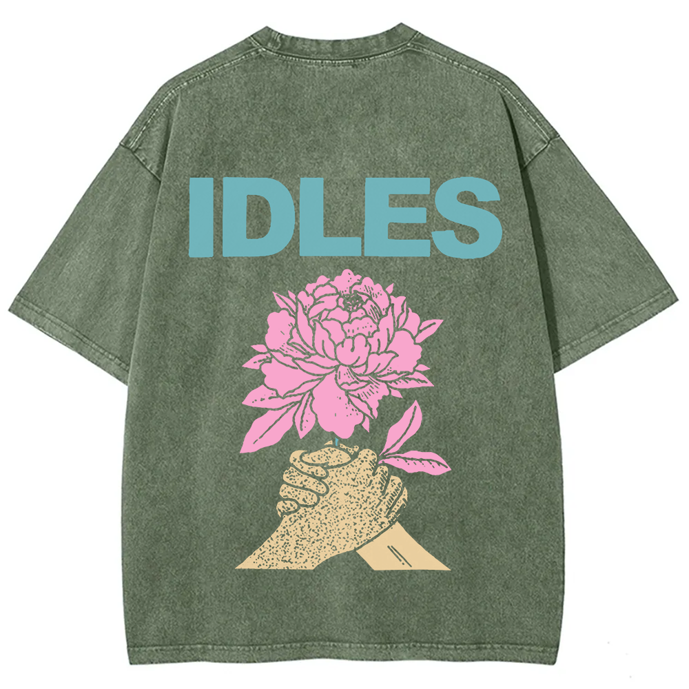  Idles Band Vintage Washed  t-Shirt
