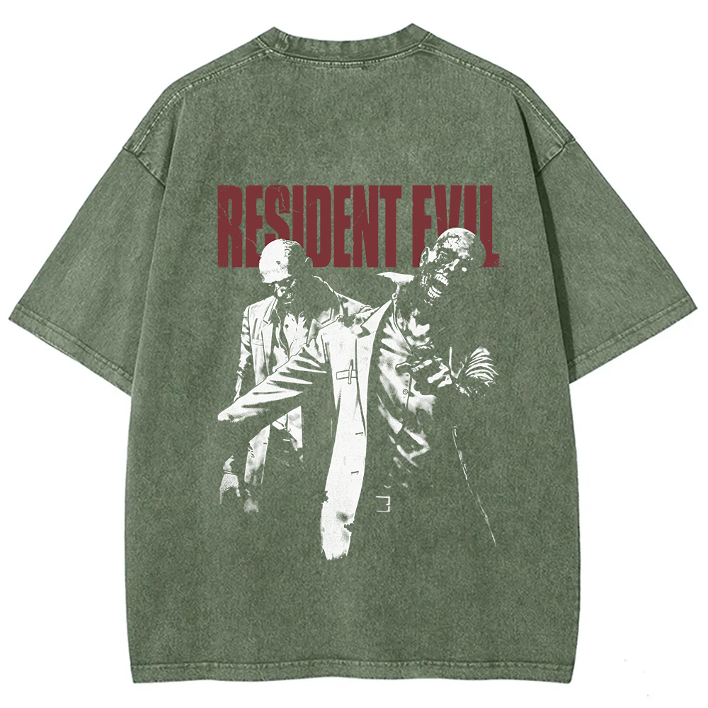 Unisex Vintage Washed Resident Evil Two Zeds t-Shirt