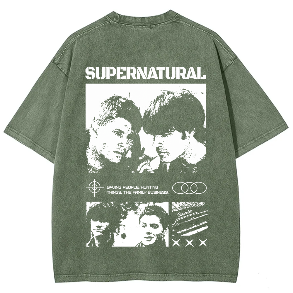 Supernatural TV Series Washed t-Shirt