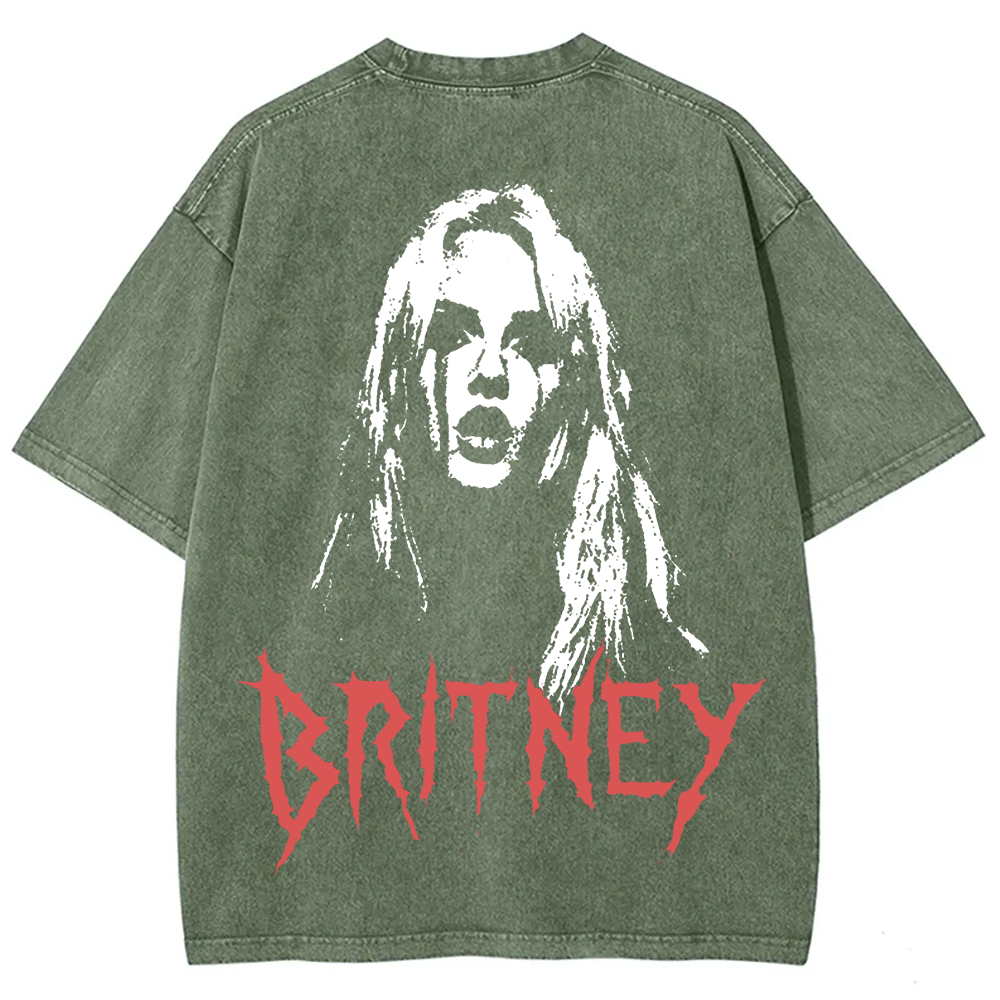 Britney Singer Washed t-Shirt