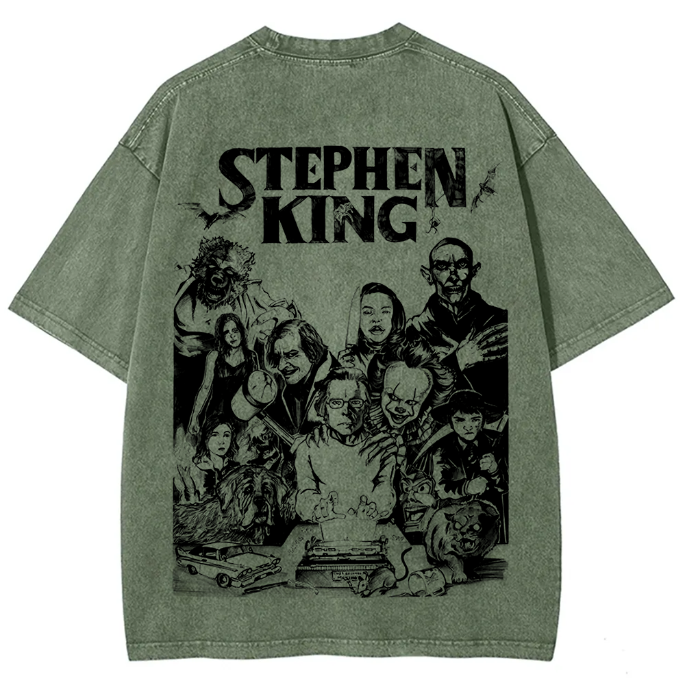 Unisex Casual Stephen King Celebrities Printed t-Shirt