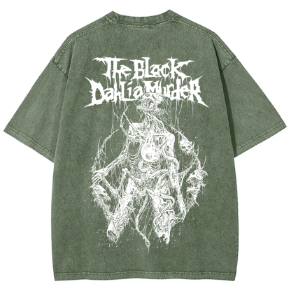 Unisex Vintage The Black Dahila Zombie t-Shirt