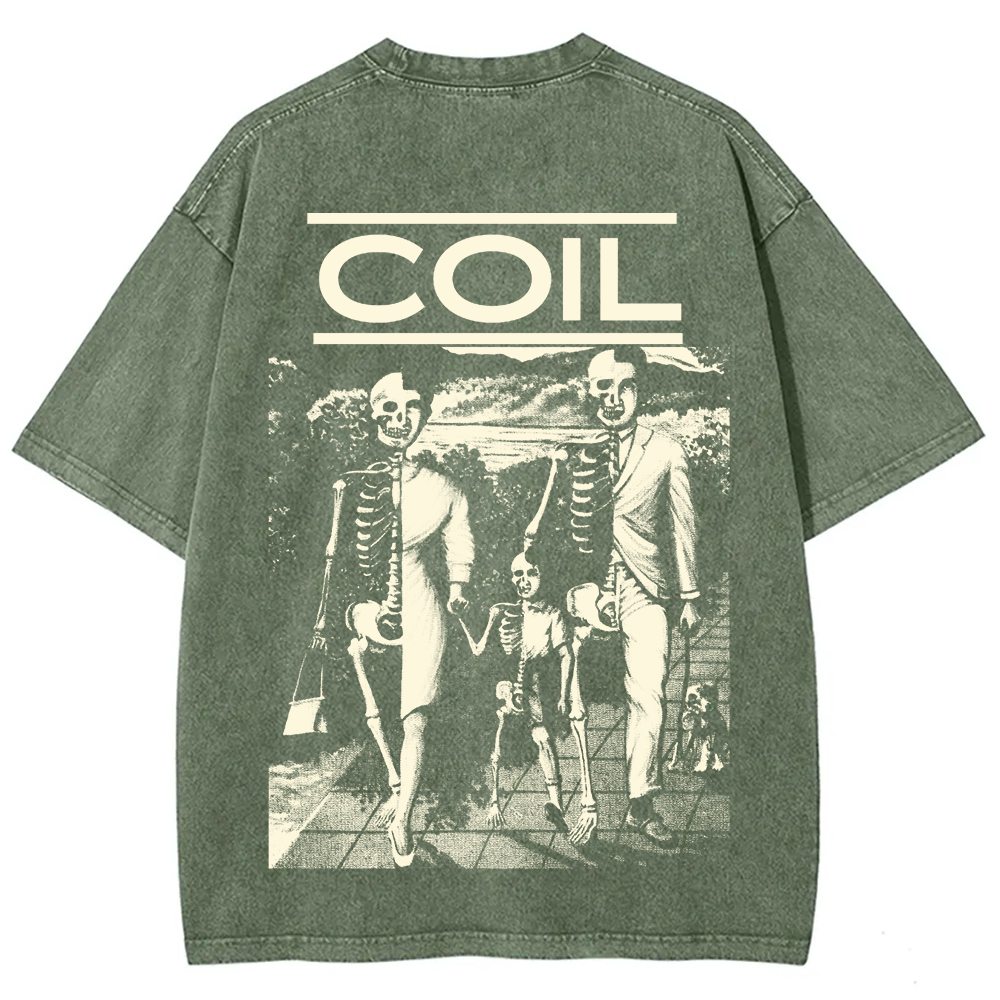Unisex Washed Coil Band t-Shirt