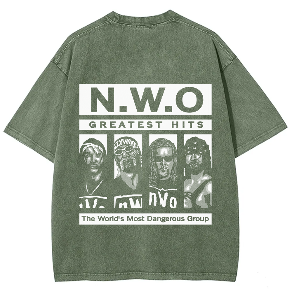 WCW NWO - Classic New World Order Washed t-Shirt