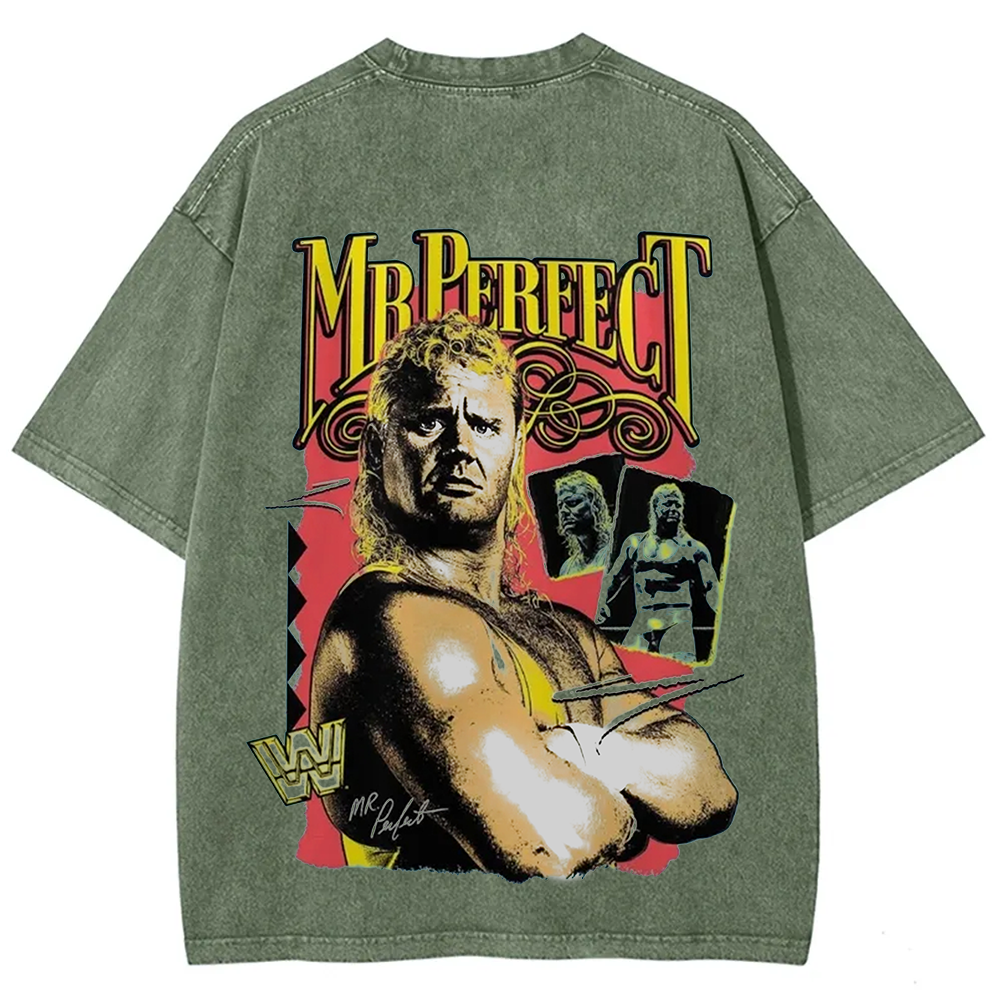 WWE Mr. Perfect Wrestling Casual Printed t-Shirt
