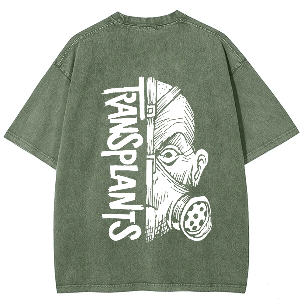 Unisex Vintage Washed Transplants Band t-Shirt
