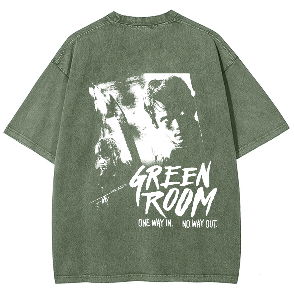 Unisex Vintage Washed  Green room horror movie 2015 t-Shirt