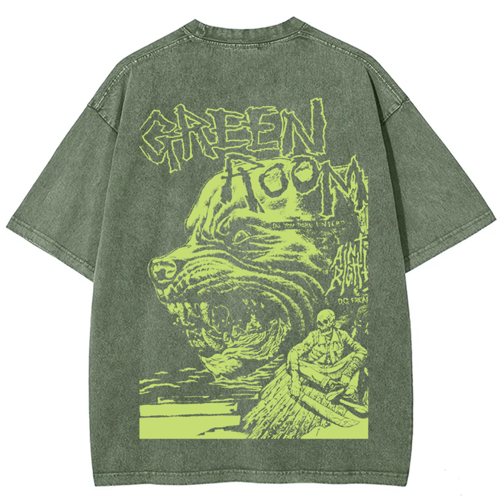 Unisex Vintage Washed  Green room horror movie 2015 t-Shirt