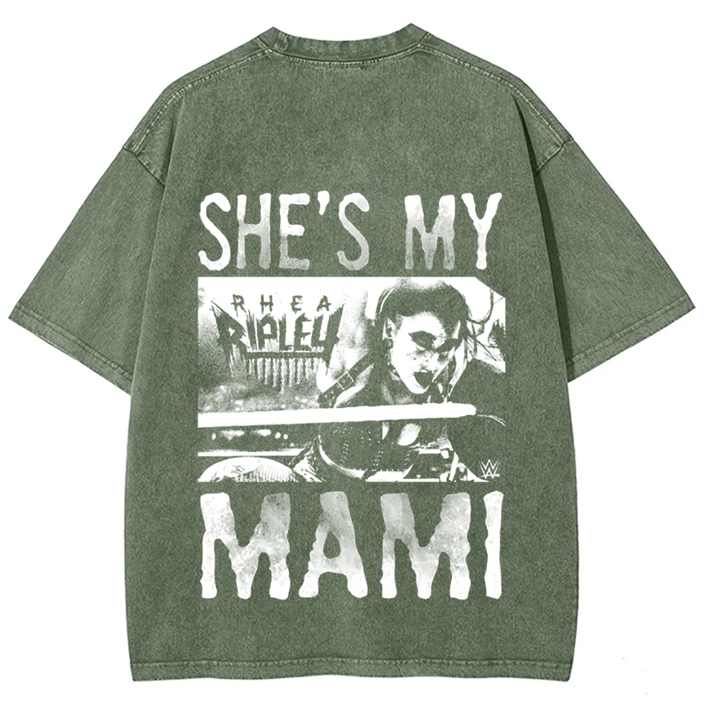 Unisex Vintage WWE Rhea Ripley "she is my mami " t-Shirt