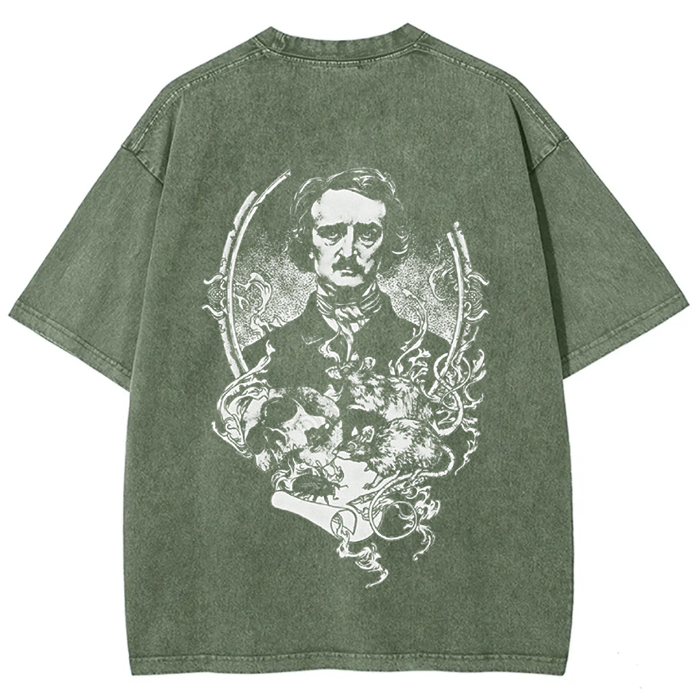 Unisex Vintage Funny Edgar Allan Poe Horror Writer t-Shirt