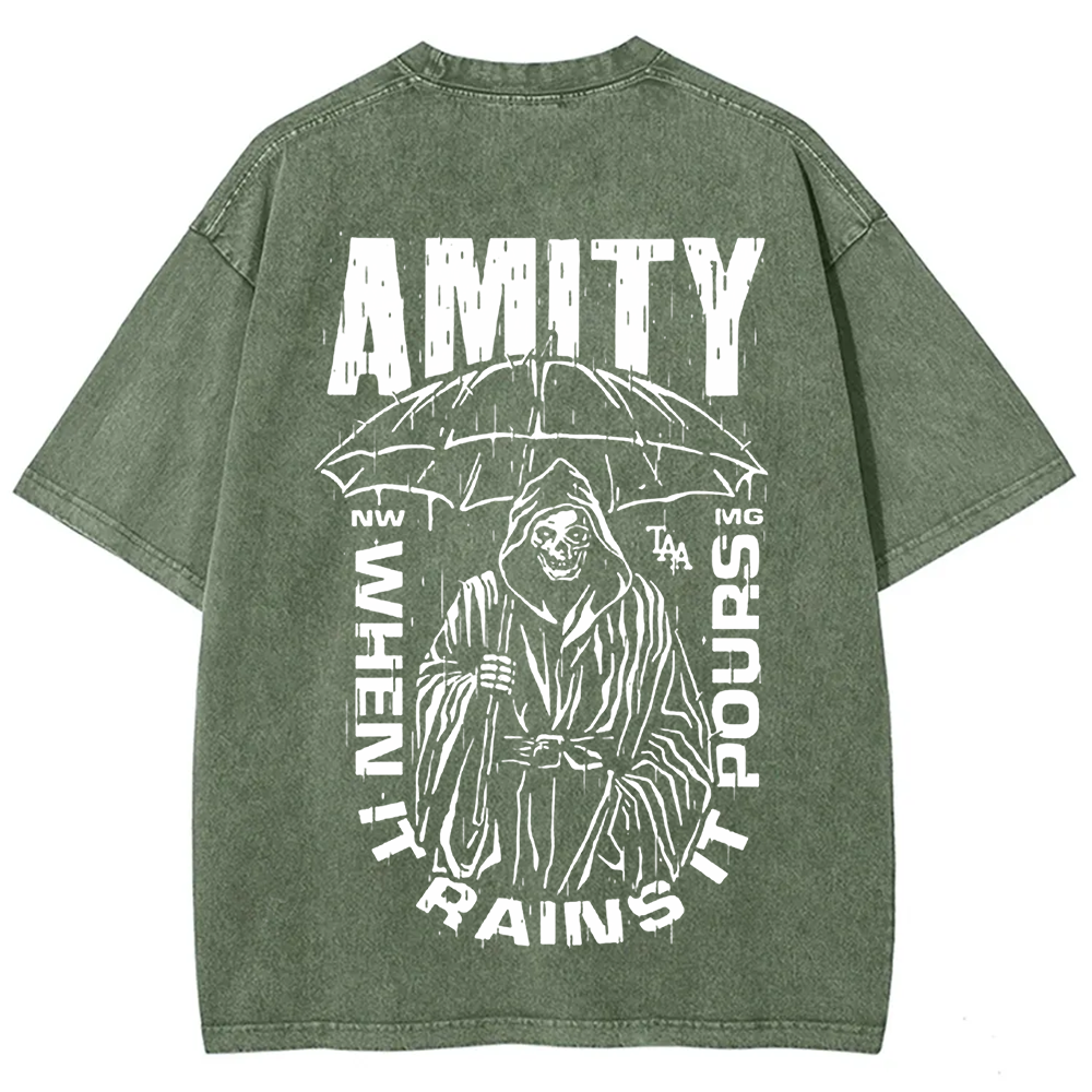 Unisex Vintage The Amity Affliction Band  t-Shirt