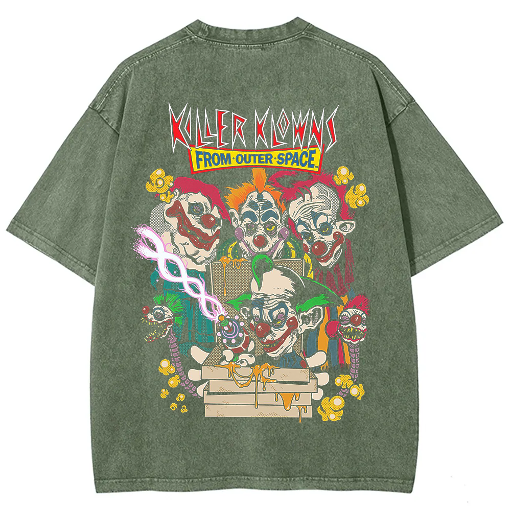 Unisex Vintage Killer Klowns from Outer Space Horror Movie t-Shirt