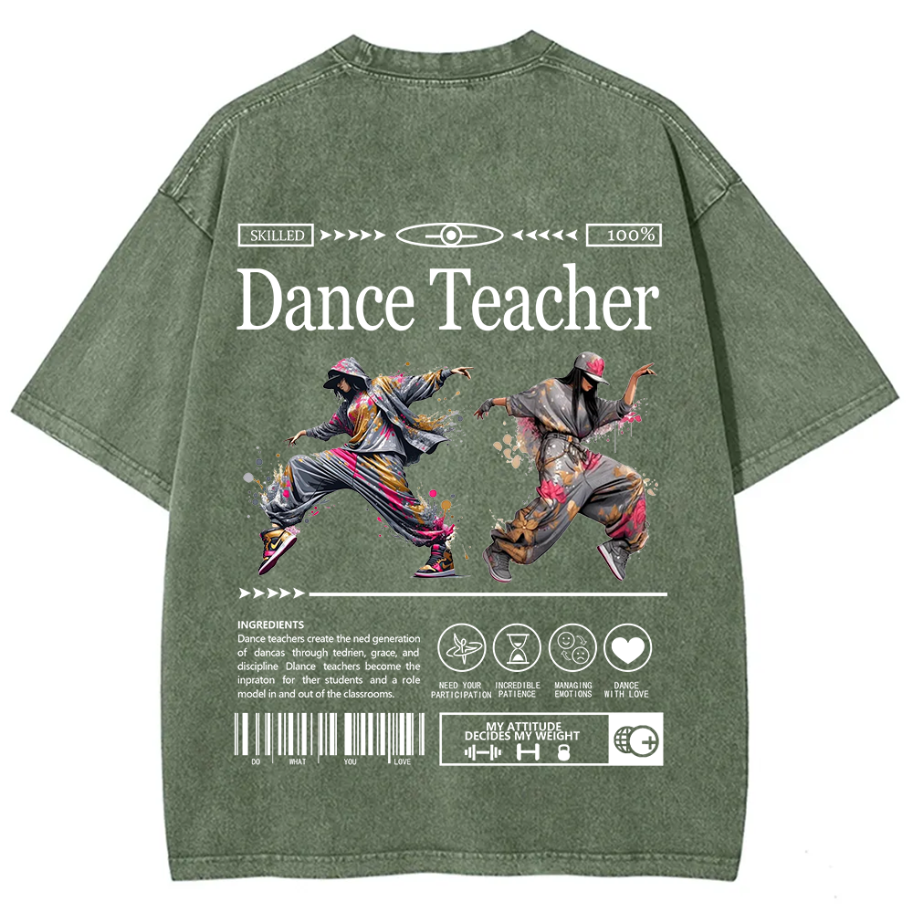 Dance Teacher Unisex Fit Washed T-Shirt