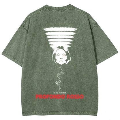 Unisex Vintage Deep Red Horror Movie t-Shirt